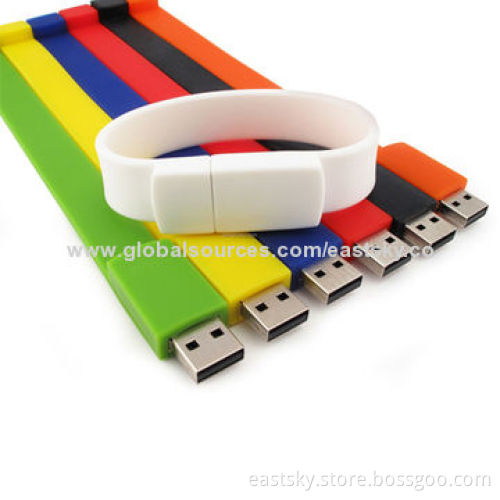 Bracelet Promotional Pen Drive, Data Retention Over 10 Years, More than 1,000,000 Times Data